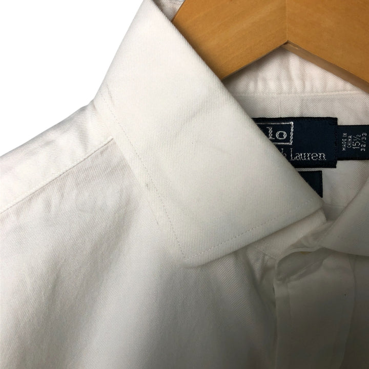 Ralph Lauren POLO by Ralph Lauren REGENT CLASSIC FIT long-sleeved button-down shirt, men's size L cotton white type Vintage Second Hand