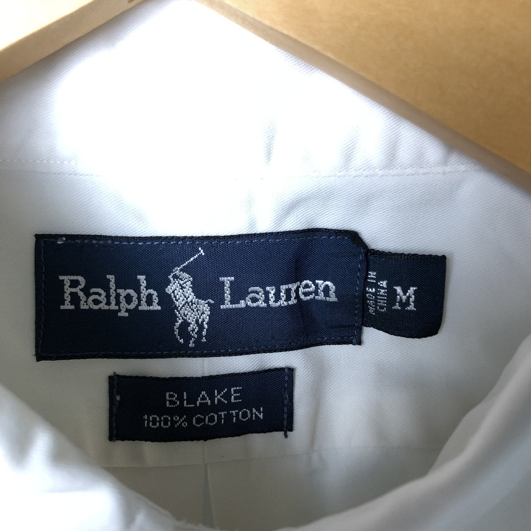 Ralph Lauren BLAKE long sleeve button down shirt, men's XL size cotton white type Vintage Second Hand