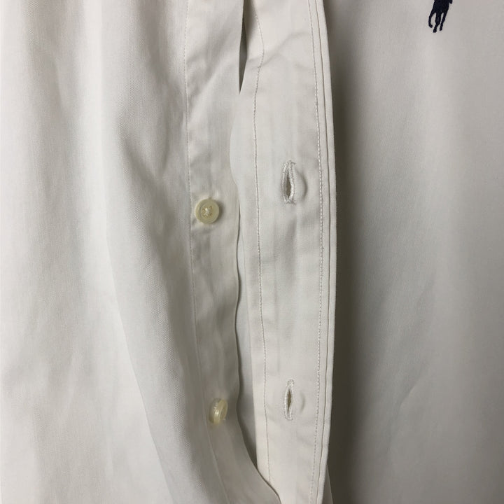 Ralph Lauren BLAKE long sleeve button down shirt, men's XL size cotton white type Vintage Second Hand