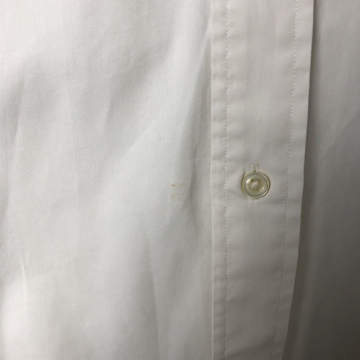 Ralph Lauren BLAKE long sleeve button down shirt, men's XL size cotton white type Vintage Second Hand