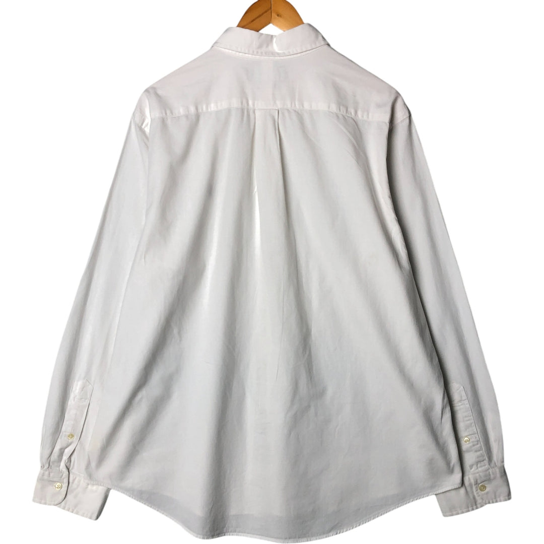 Ralph Lauren CUSTOM FIT long sleeve button down shirt, men's XL size cotton white type Vintage Second Hand