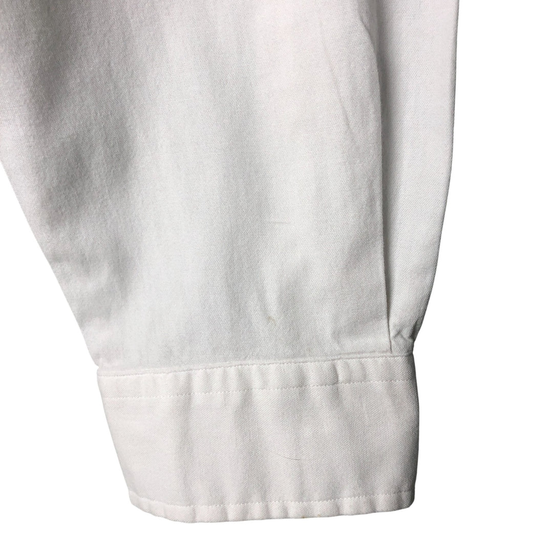 Ralph Lauren CUSTOM FIT long sleeve button down shirt, men's XL size cotton white type Vintage Second Hand