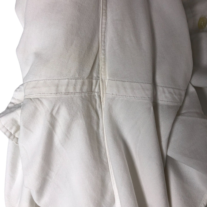 Ralph Lauren CUSTOM FIT long sleeve button down shirt, men's XL size cotton white type Vintage Second Hand