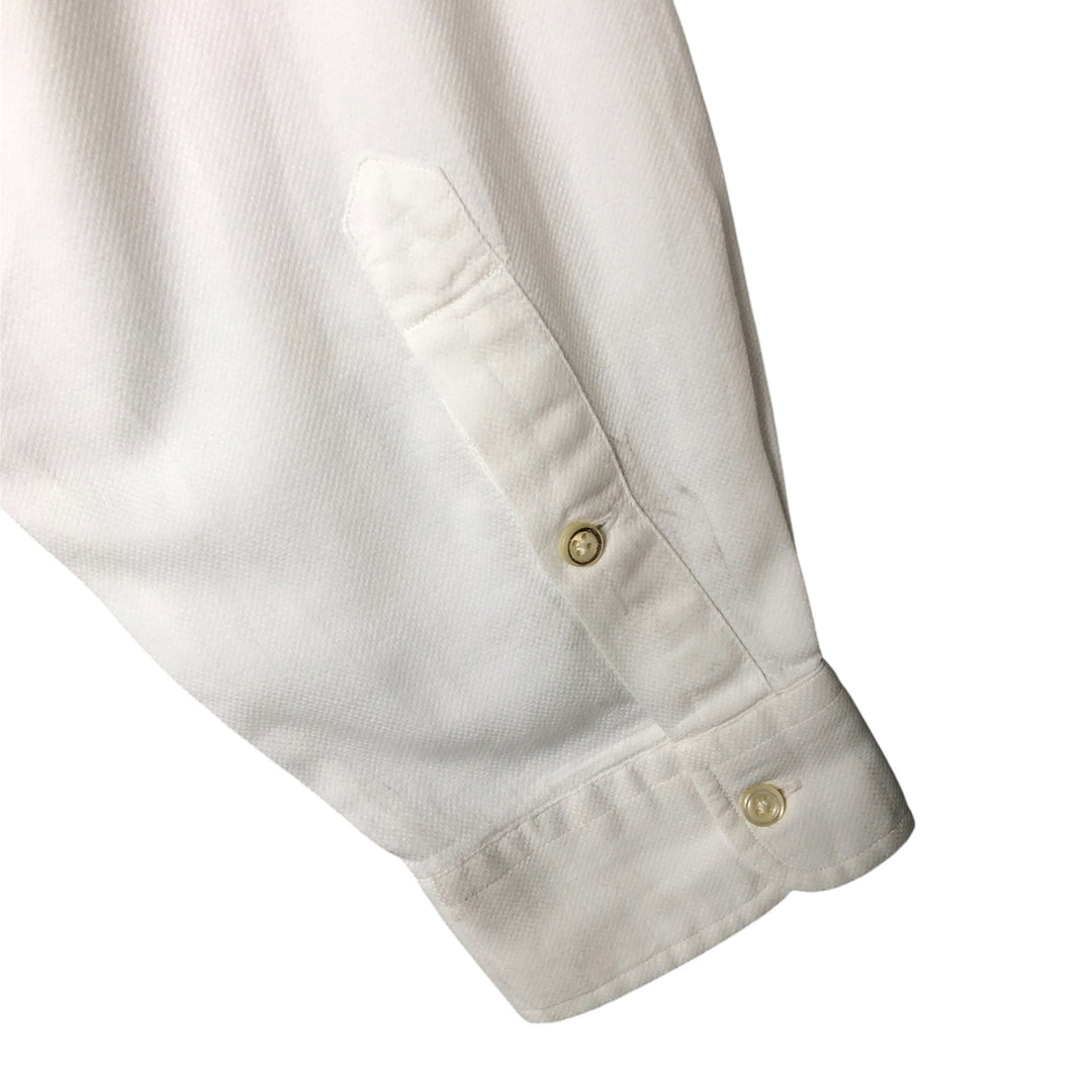 Ralph Lauren POLO by Ralph Lauren LOWELL SPORT long-sleeved button-down shirt, men's size XL cotton white type Vintage Second Hand