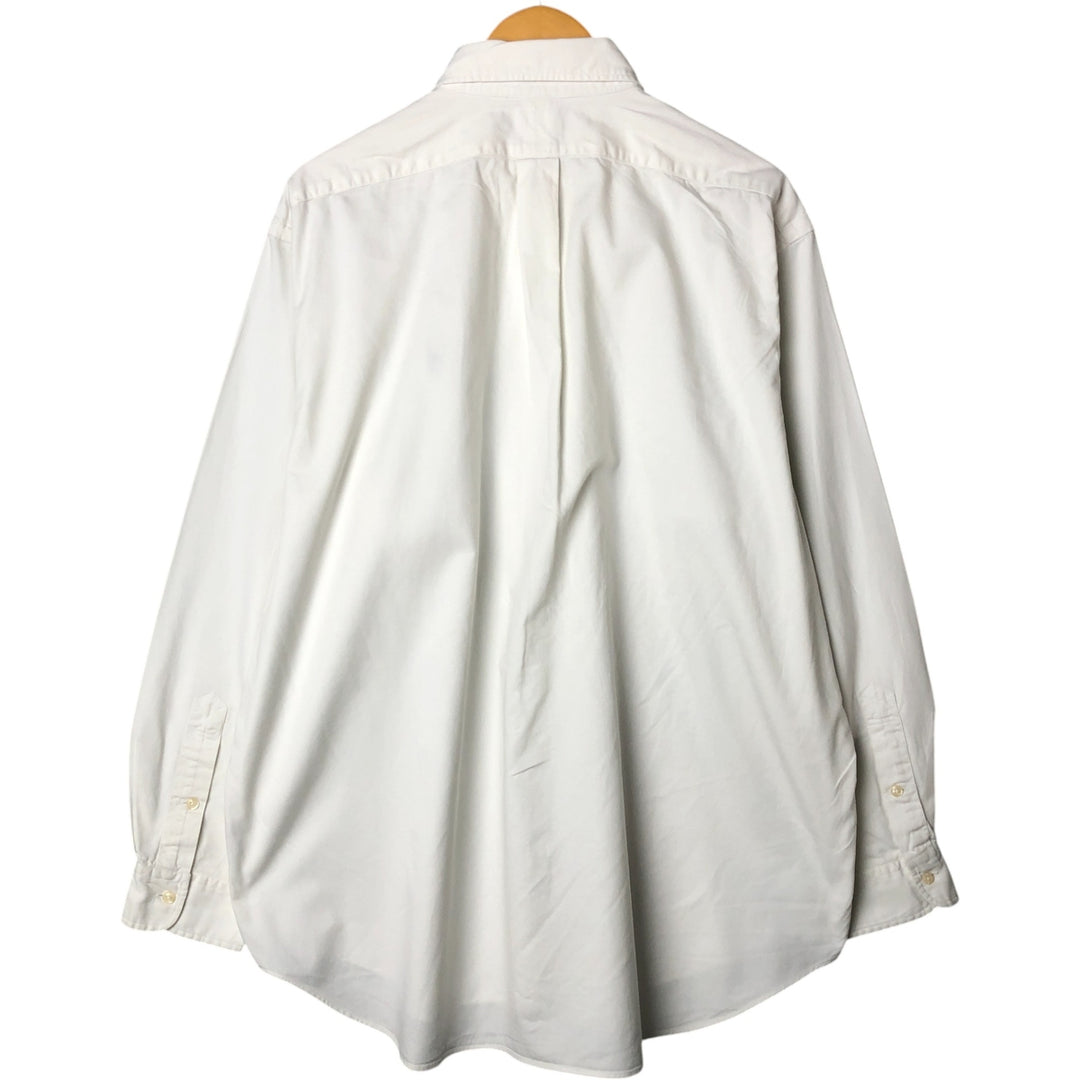 Ralph Lauren POLO by Ralph Lauren BLAIRE long-sleeved button-down shirt, men's size XL cotton white type Vintage Second Hand