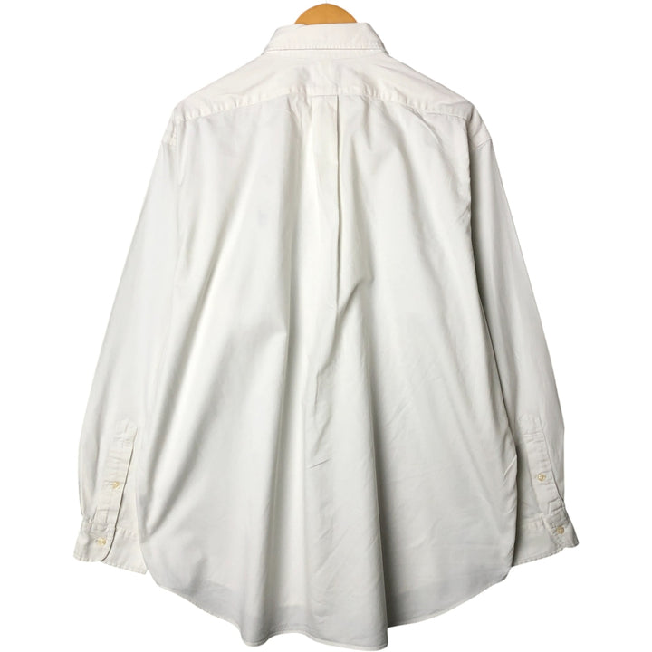 Ralph Lauren POLO by Ralph Lauren BLAIRE long-sleeved button-down shirt, men's size XL cotton white type Vintage Second Hand