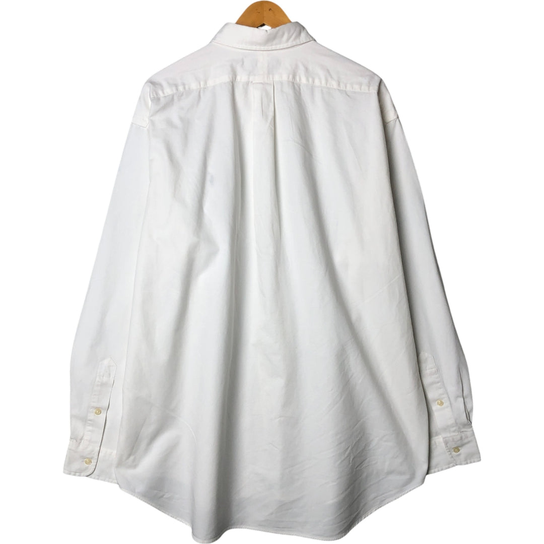 Ralph Lauren BLAKE long sleeve button down shirt, men's XL size cotton white type Vintage Second Hand