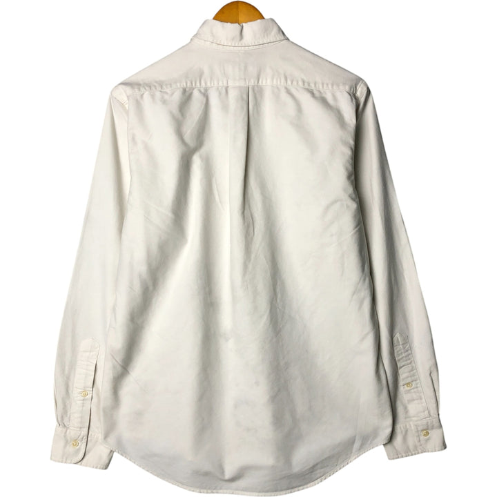 Ralph Lauren long sleeve button down shirt, men's size M cotton white type Vintage Second Hand