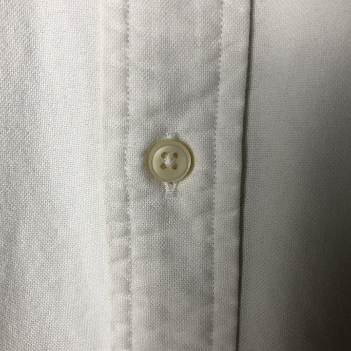 Ralph Lauren long sleeve button down shirt, men's size M cotton white type Vintage Second Hand