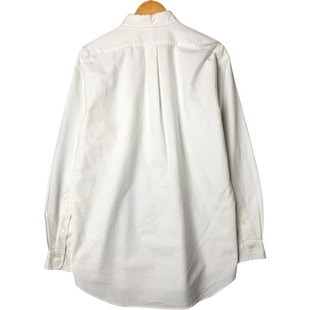 Ralph Lauren long sleeve button down shirt, men's XL size cotton white type Vintage Second Hand