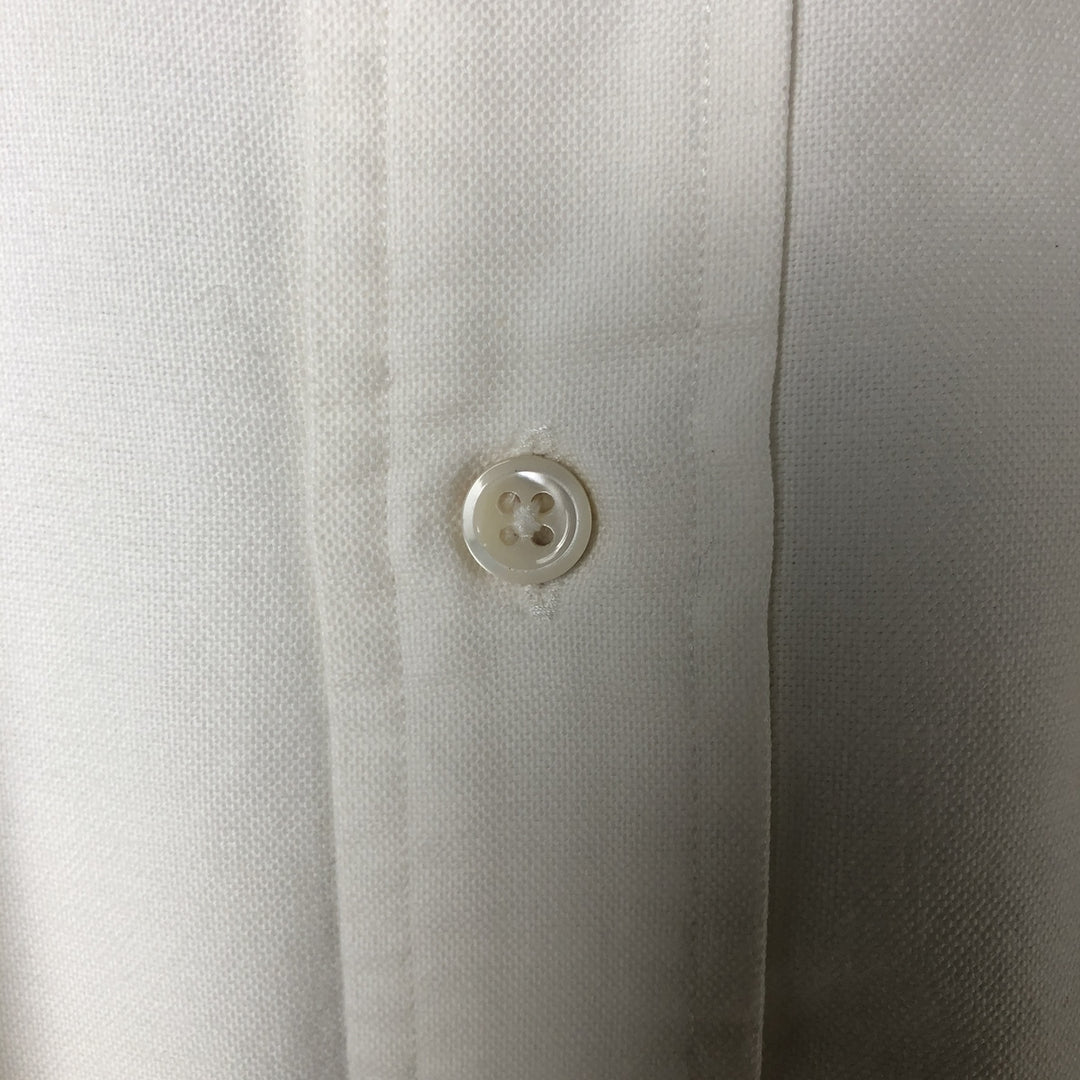 Ralph Lauren long sleeve button down shirt, men's XL size cotton white type Vintage Second Hand