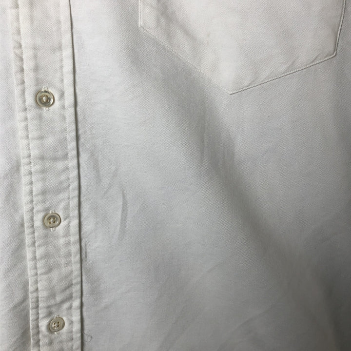 Ralph Lauren long sleeve button down shirt, men's XL size cotton white type Vintage Second Hand