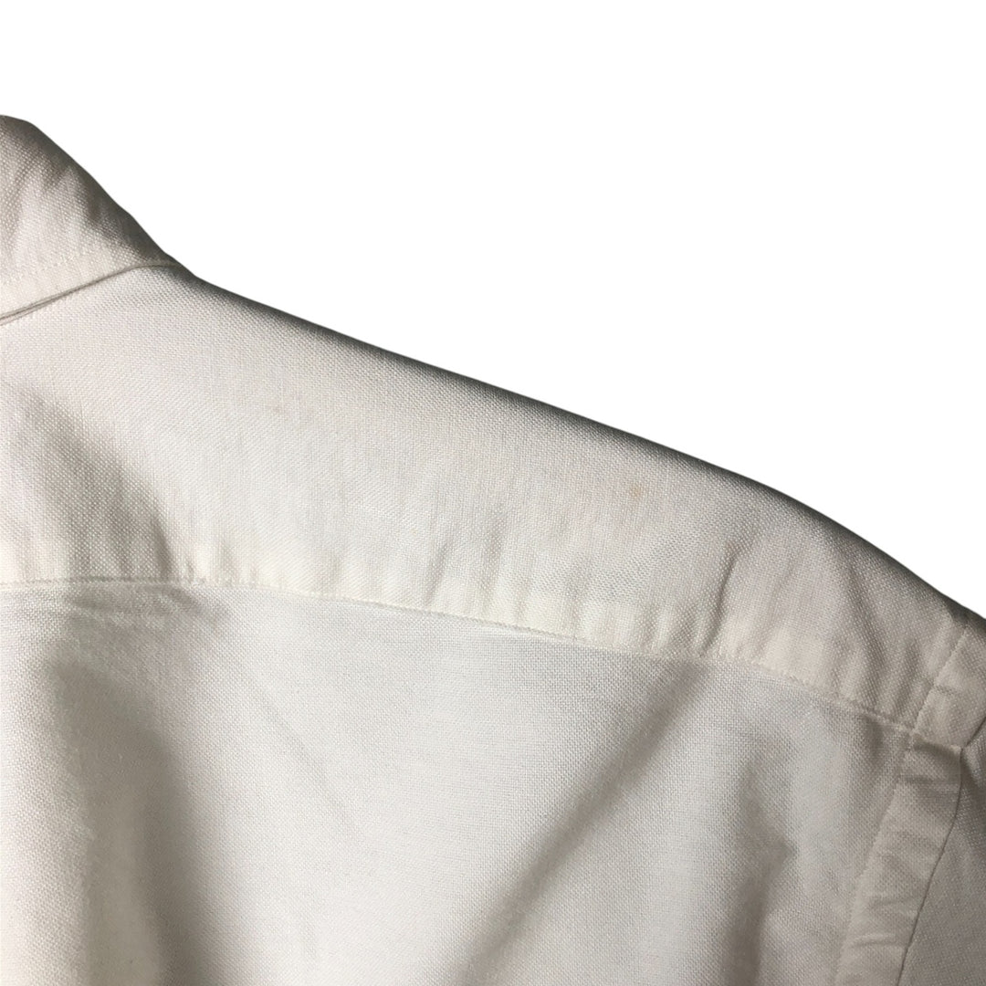 Ralph Lauren long sleeve button down shirt, men's XL size cotton white type Vintage Second Hand