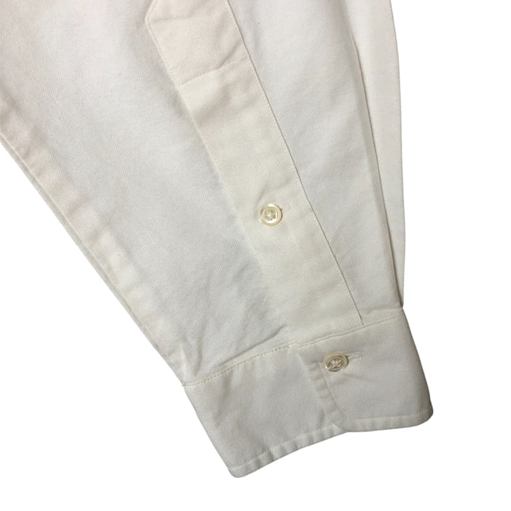 Ralph Lauren long sleeve button down shirt, men's XL size cotton white type Vintage Second Hand