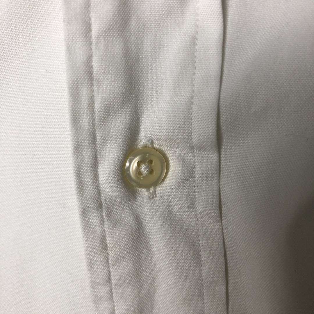 Ralph Lauren YARMOUTH long sleeve button down shirt, men's size M cotton white type Vintage Second Hand