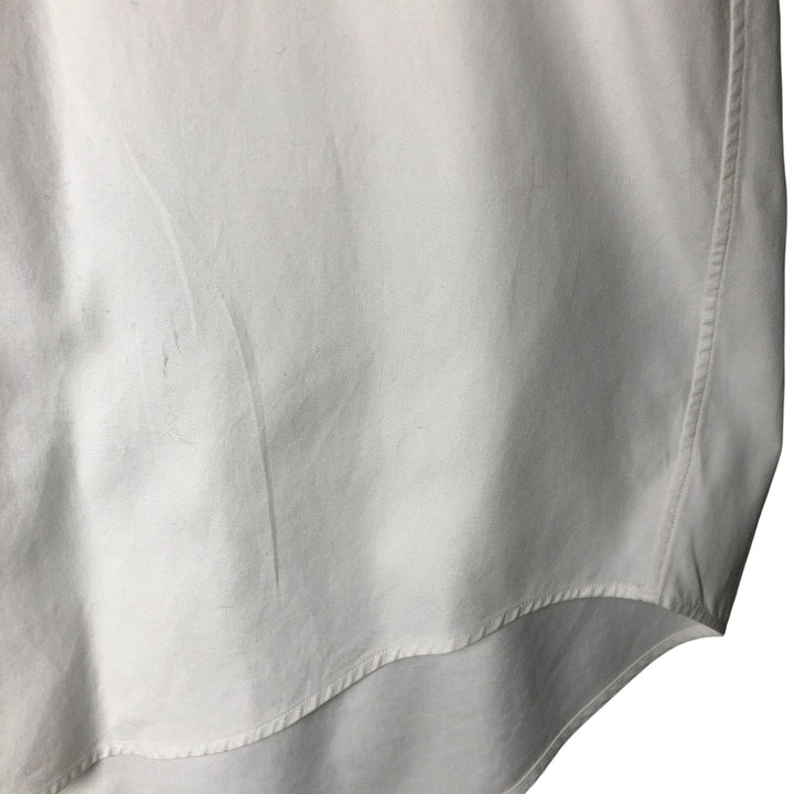 Ralph Lauren YARMOUTH long sleeve button down shirt, men's size M cotton white type Vintage Second Hand