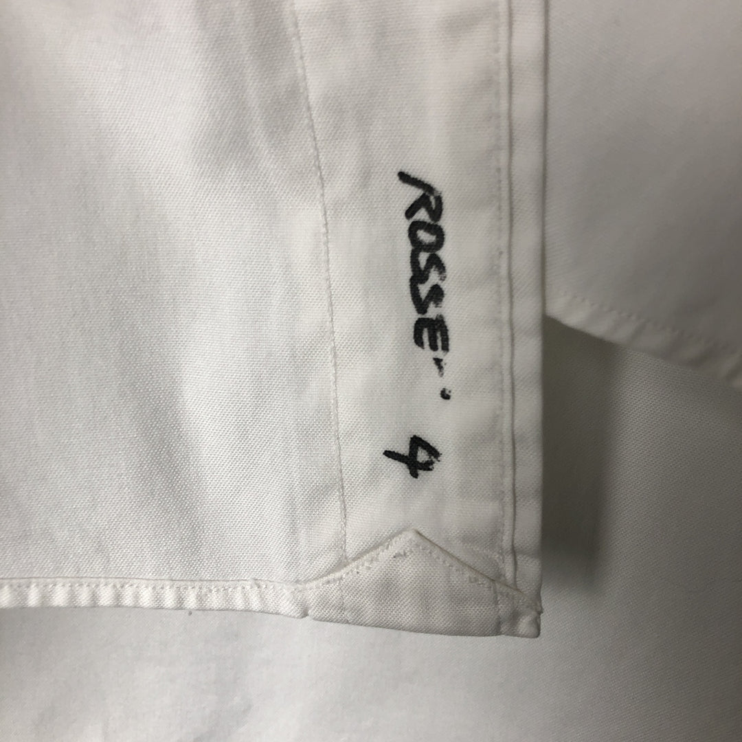 Ralph Lauren YARMOUTH long sleeve button down shirt, men's size M cotton white type Vintage Second Hand