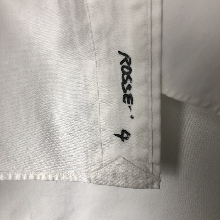 Ralph Lauren YARMOUTH long sleeve button down shirt, men's size M cotton white type Vintage Second Hand