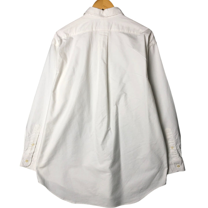 Ralph Lauren YARMOUTH long sleeve button down shirt, men's XL size cotton white type Vintage Second Hand