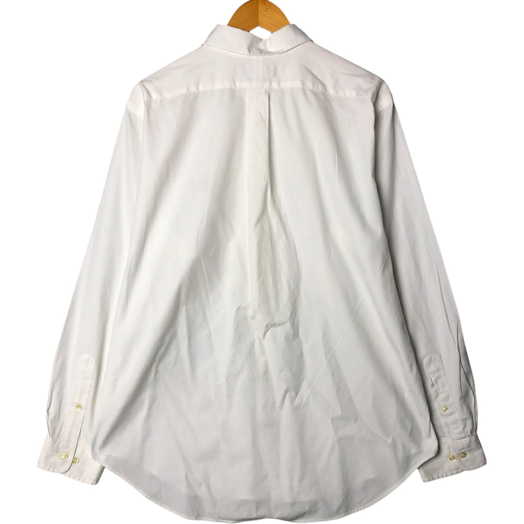 Ralph Lauren Classic Fit Long Sleeve Button Down Shirt, Men's Size L cotton white type Vintage Second Hand