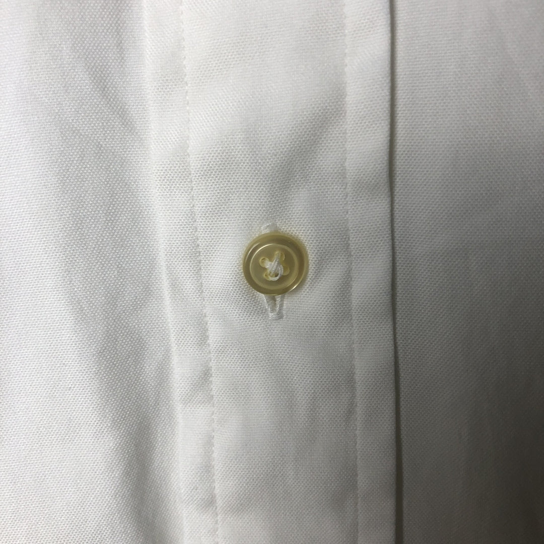 Ralph Lauren Classic Fit Long Sleeve Button Down Shirt, Men's Size L cotton white type Vintage Second Hand