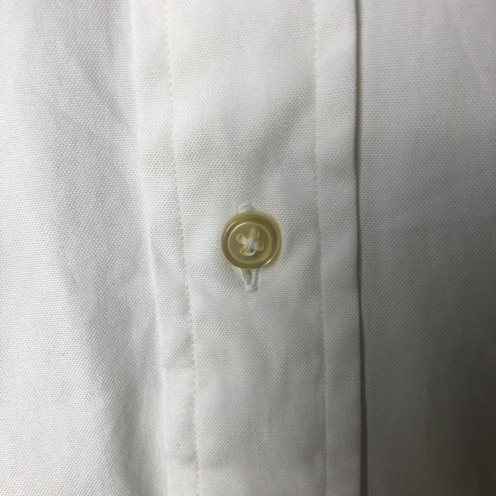 Ralph Lauren Classic Fit Long Sleeve Button Down Shirt, Men's Size L cotton white type Vintage Second Hand