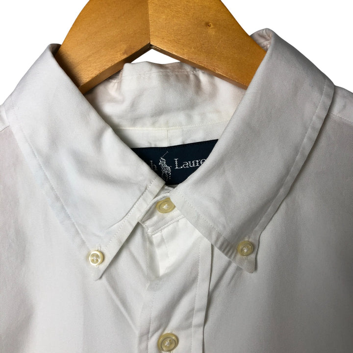 Ralph Lauren Classic Fit Long Sleeve Button Down Shirt, Men's Size L cotton white type Vintage Second Hand