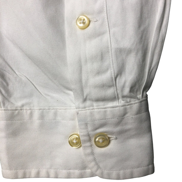 Ralph Lauren Classic Fit Long Sleeve Button Down Shirt, Men's Size L cotton white type Vintage Second Hand