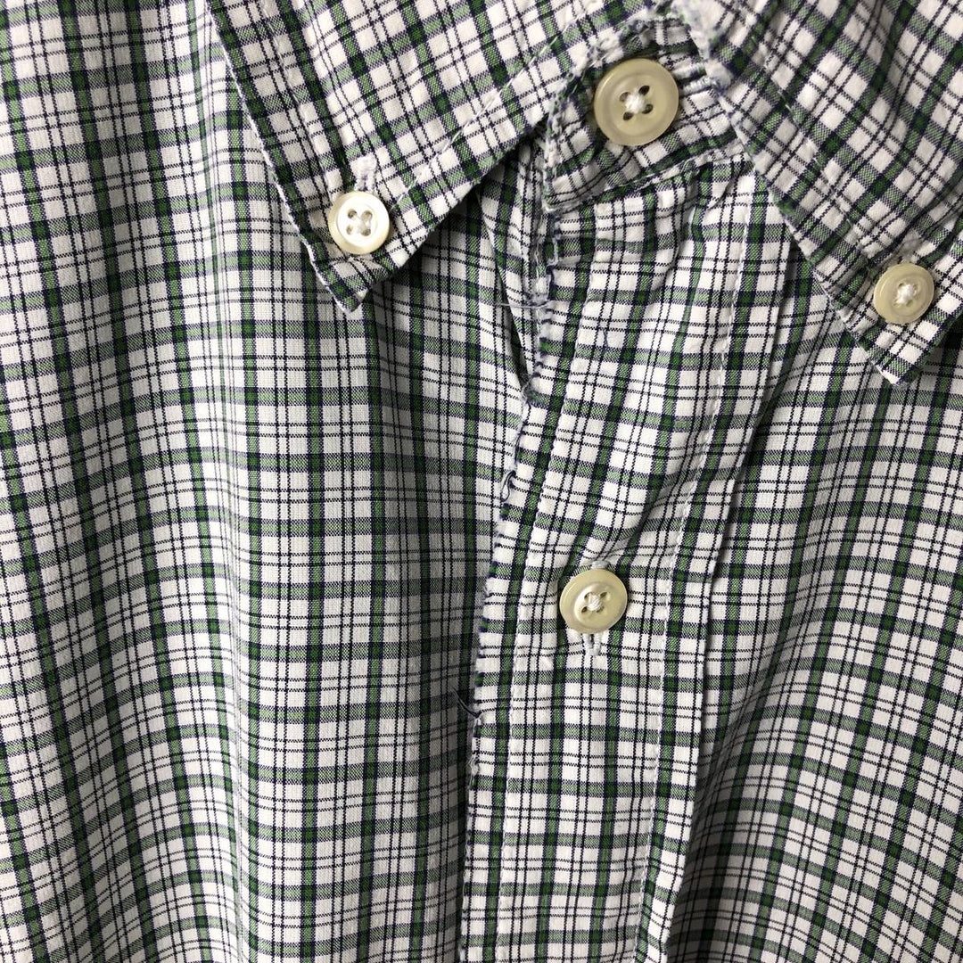 Eddie Bauer Long Sleeve Button-Down Check Shirt, Men's Size L cotton white type Vintage Second Hand