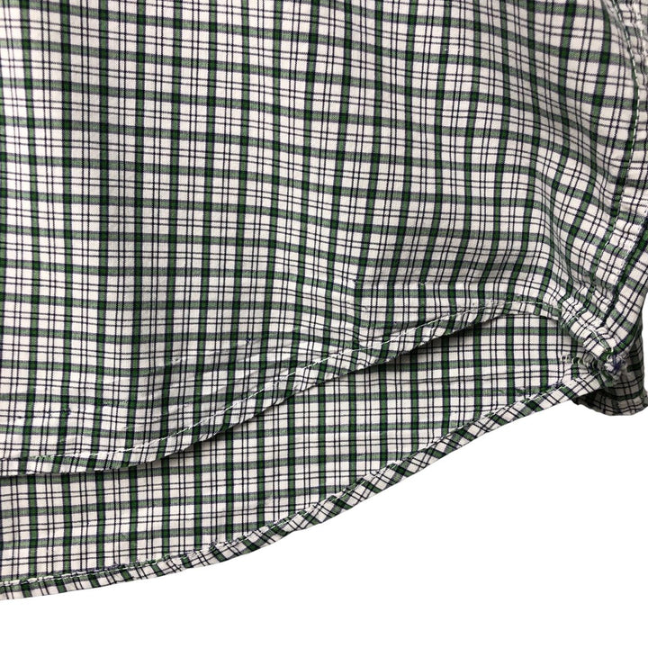 Eddie Bauer Long Sleeve Button-Down Check Shirt, Men's Size L cotton white type Vintage Second Hand