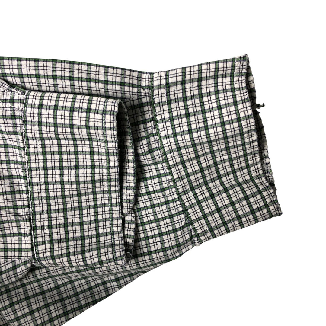 Eddie Bauer Long Sleeve Button-Down Check Shirt, Men's Size L cotton white type Vintage Second Hand