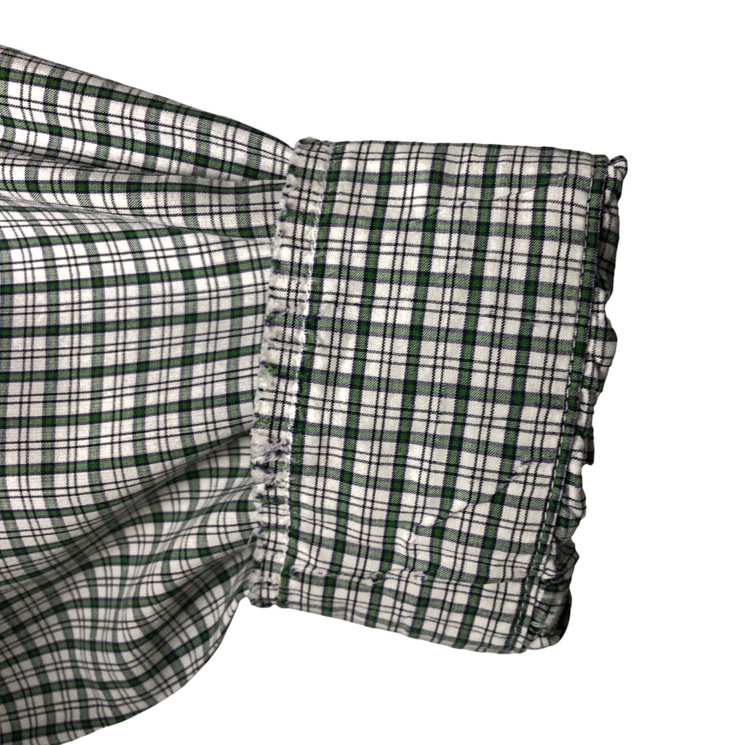 Eddie Bauer Long Sleeve Button-Down Check Shirt, Men's Size L cotton white type Vintage Second Hand