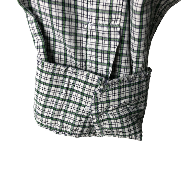 Eddie Bauer Long Sleeve Button-Down Check Shirt, Men's Size L cotton white type Vintage Second Hand