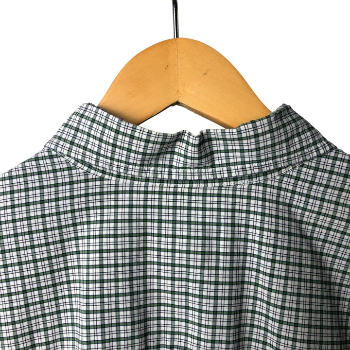 Eddie Bauer Long Sleeve Button-Down Check Shirt, Men's Size L cotton white type Vintage Second Hand