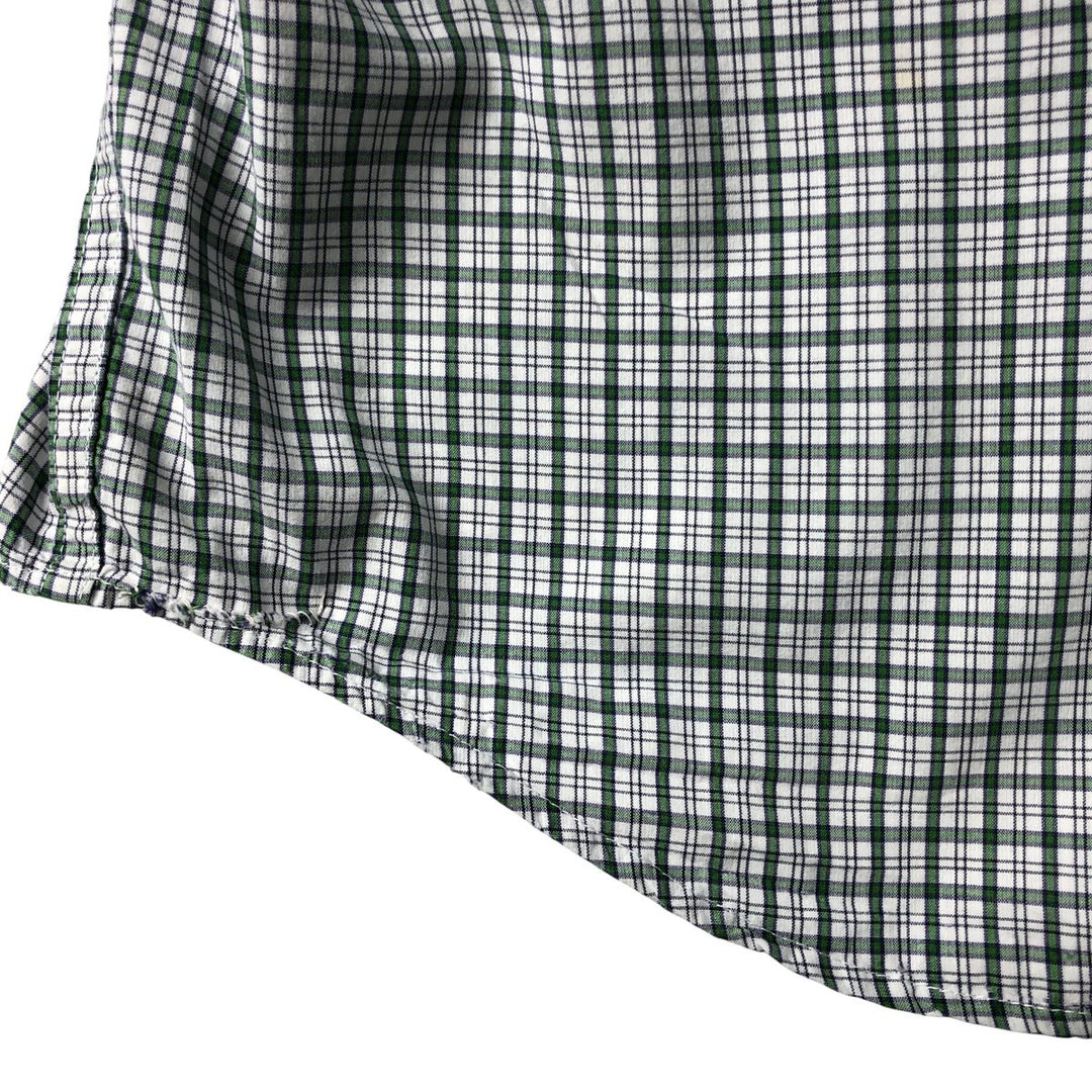Eddie Bauer Long Sleeve Button-Down Check Shirt, Men's Size L cotton white type Vintage Second Hand
