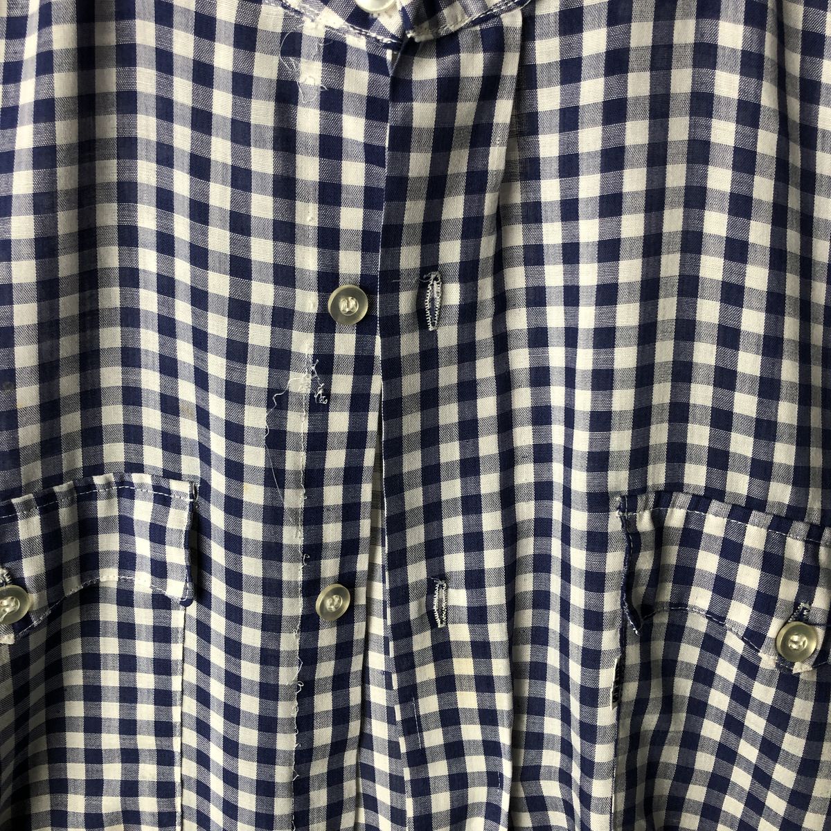 Vintage 70s-80'S Levi's gingham check long sleeve check shirt