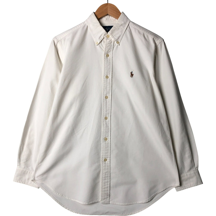 Ralph Lauren Classic Fit long sleeve button down shirt, men's size M cotton white type Vintage Second Hand