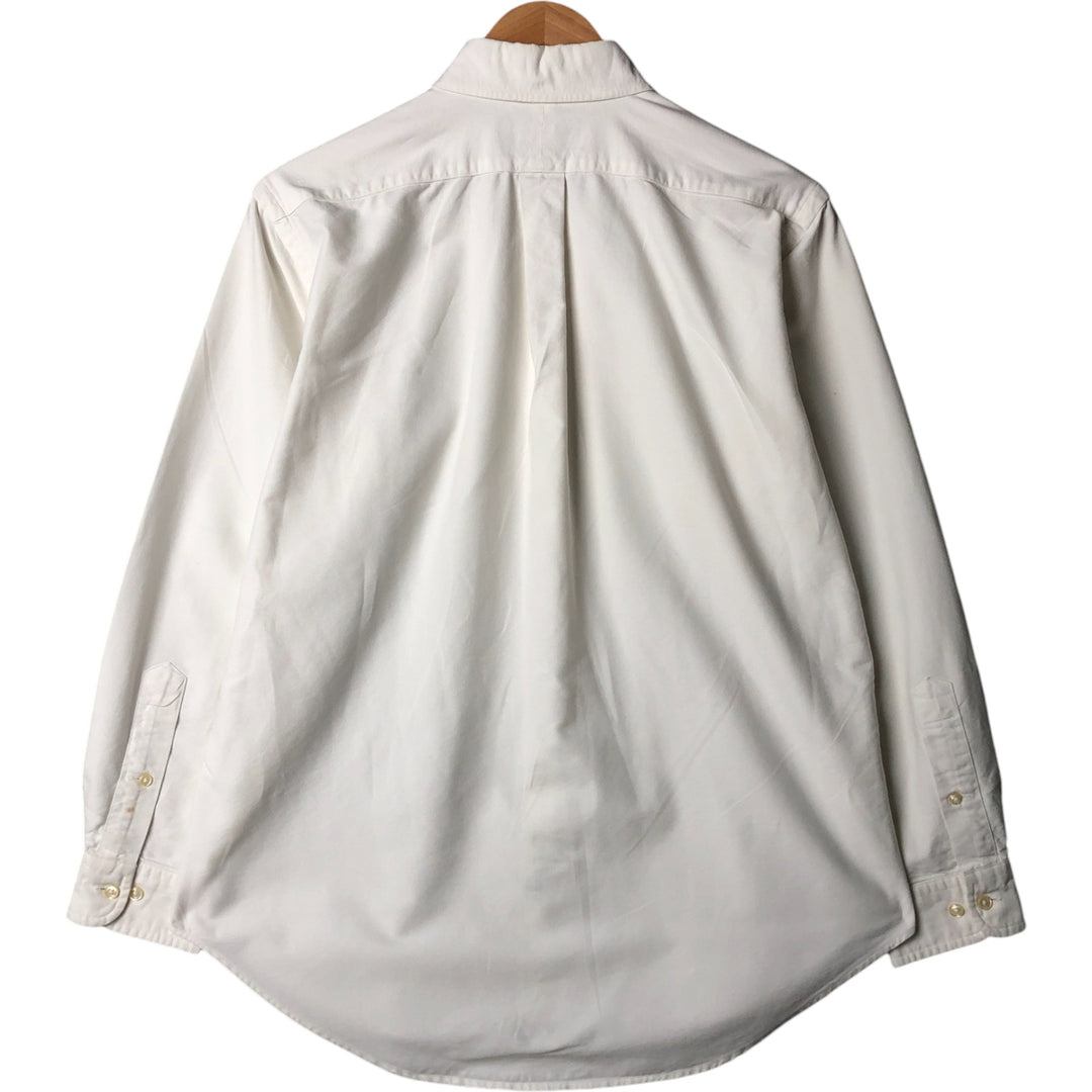 Ralph Lauren Classic Fit long sleeve button down shirt, men's size M cotton white type Vintage Second Hand