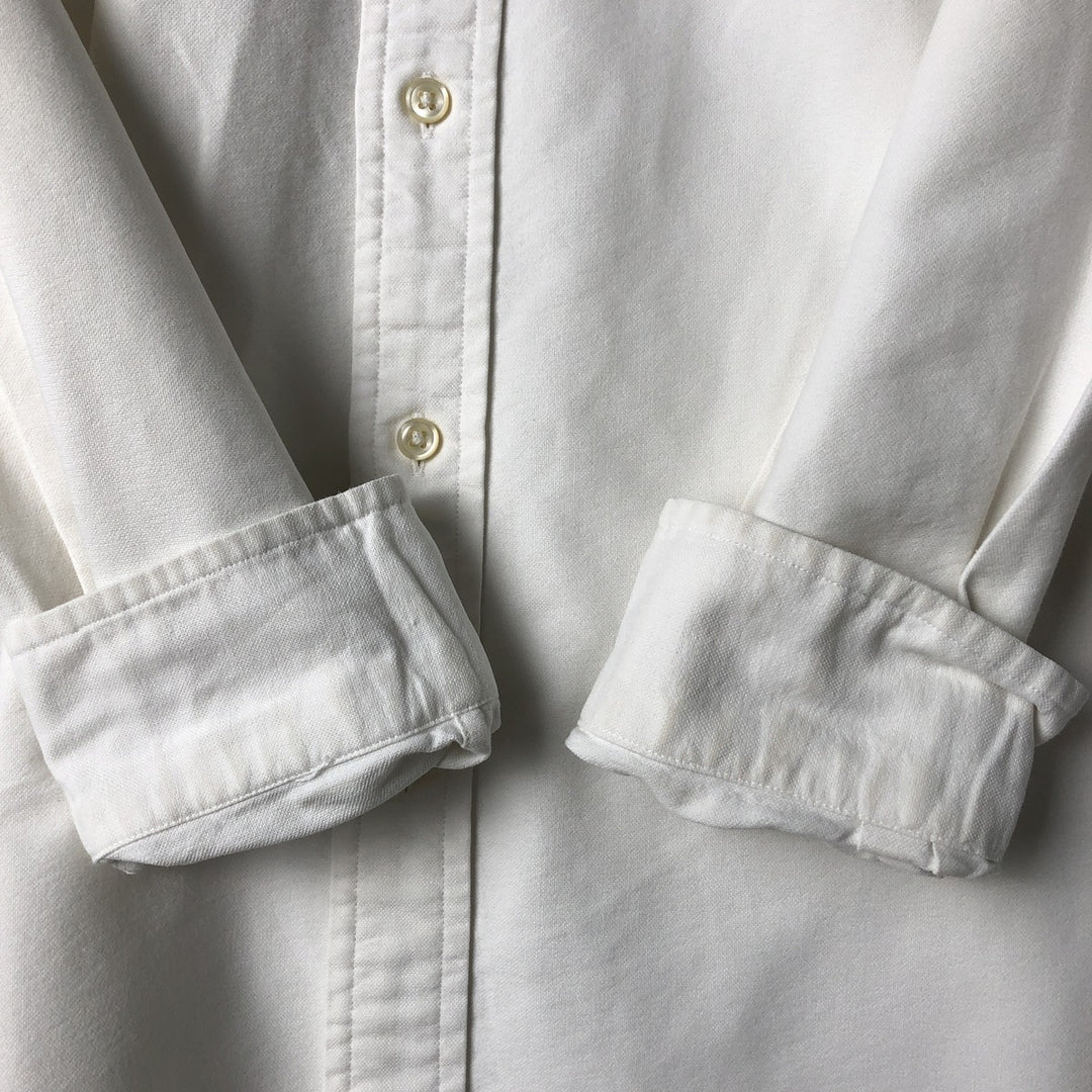 Ralph Lauren Classic Fit long sleeve button down shirt, men's size M cotton white type Vintage Second Hand