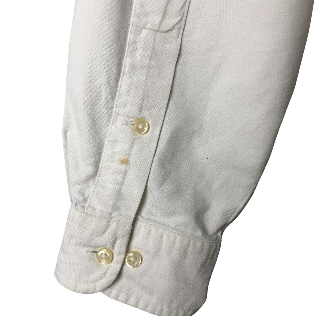 Ralph Lauren Classic Fit long sleeve button down shirt, men's size M cotton white type Vintage Second Hand