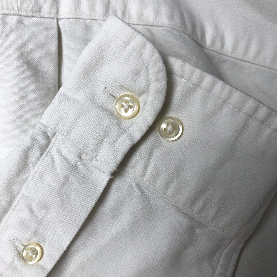 Ralph Lauren Classic Fit long sleeve button down shirt, men's size M cotton white type Vintage Second Hand