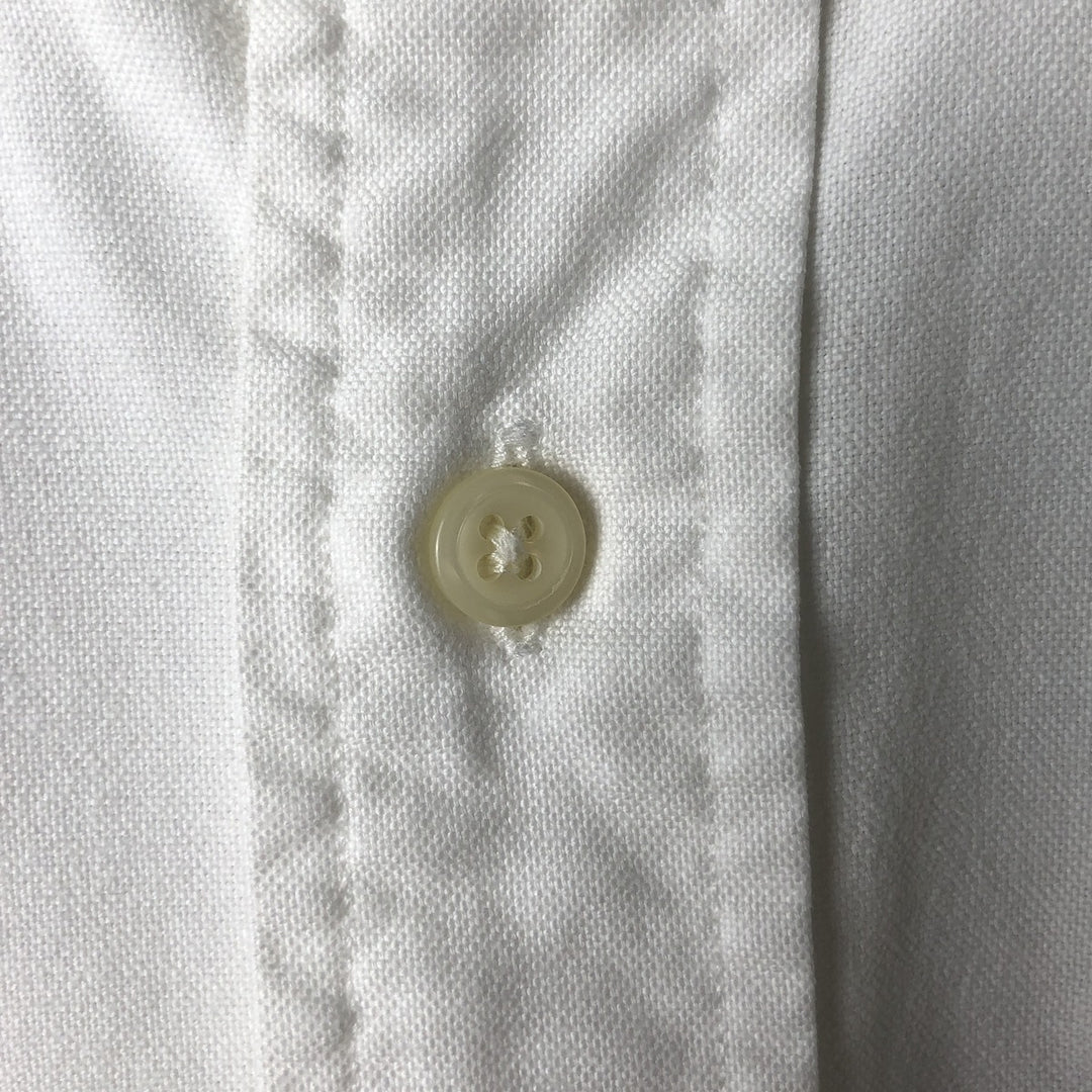 Ralph Lauren YARMOUTH long sleeve button down shirt, men's size M cotton white type Vintage Second Hand