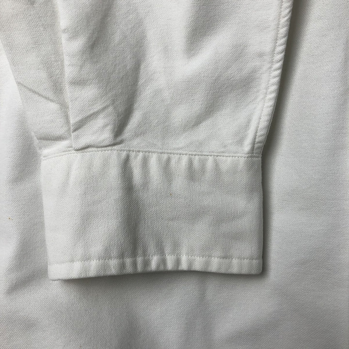 Ralph Lauren YARMOUTH long sleeve button down shirt, men's size M cotton white type Vintage Second Hand