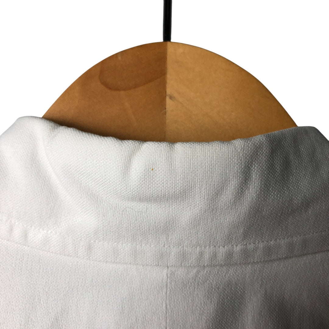 Ralph Lauren YARMOUTH long sleeve button down shirt, men's size M cotton white type Vintage Second Hand