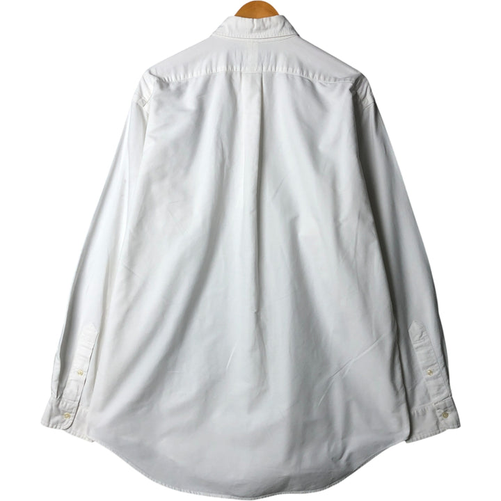 Ralph Lauren Classic Fit Long Sleeve Button Down Shirt, Men's Size L cotton white type Vintage Second Hand