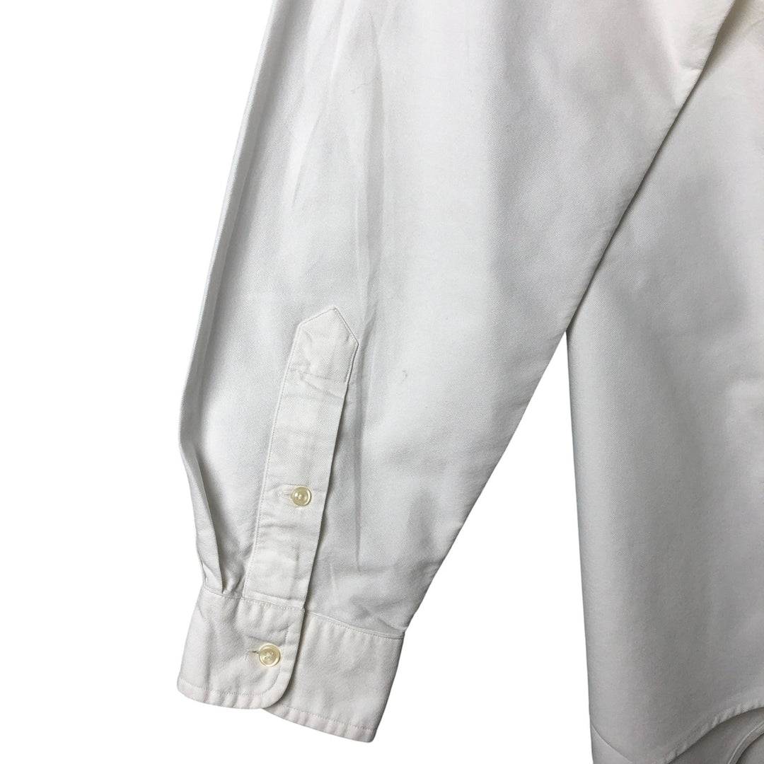 Ralph Lauren Classic Fit Long Sleeve Button Down Shirt, Men's Size L cotton white type Vintage Second Hand