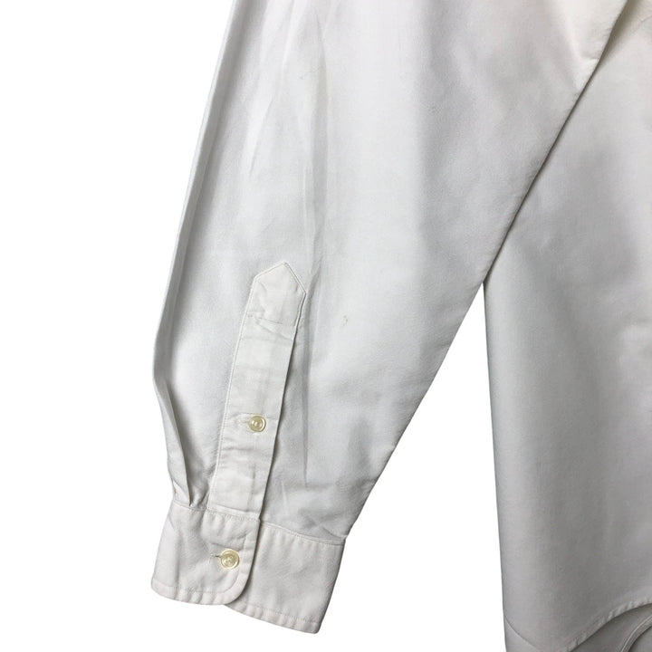 Ralph Lauren Classic Fit Long Sleeve Button Down Shirt, Men's Size L cotton white type Vintage Second Hand