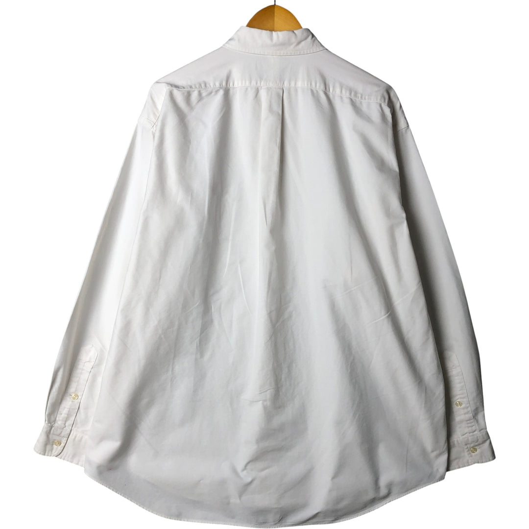 Ralph Lauren BLAKE long sleeve button down shirt, men's XL size cotton white type Vintage Second Hand