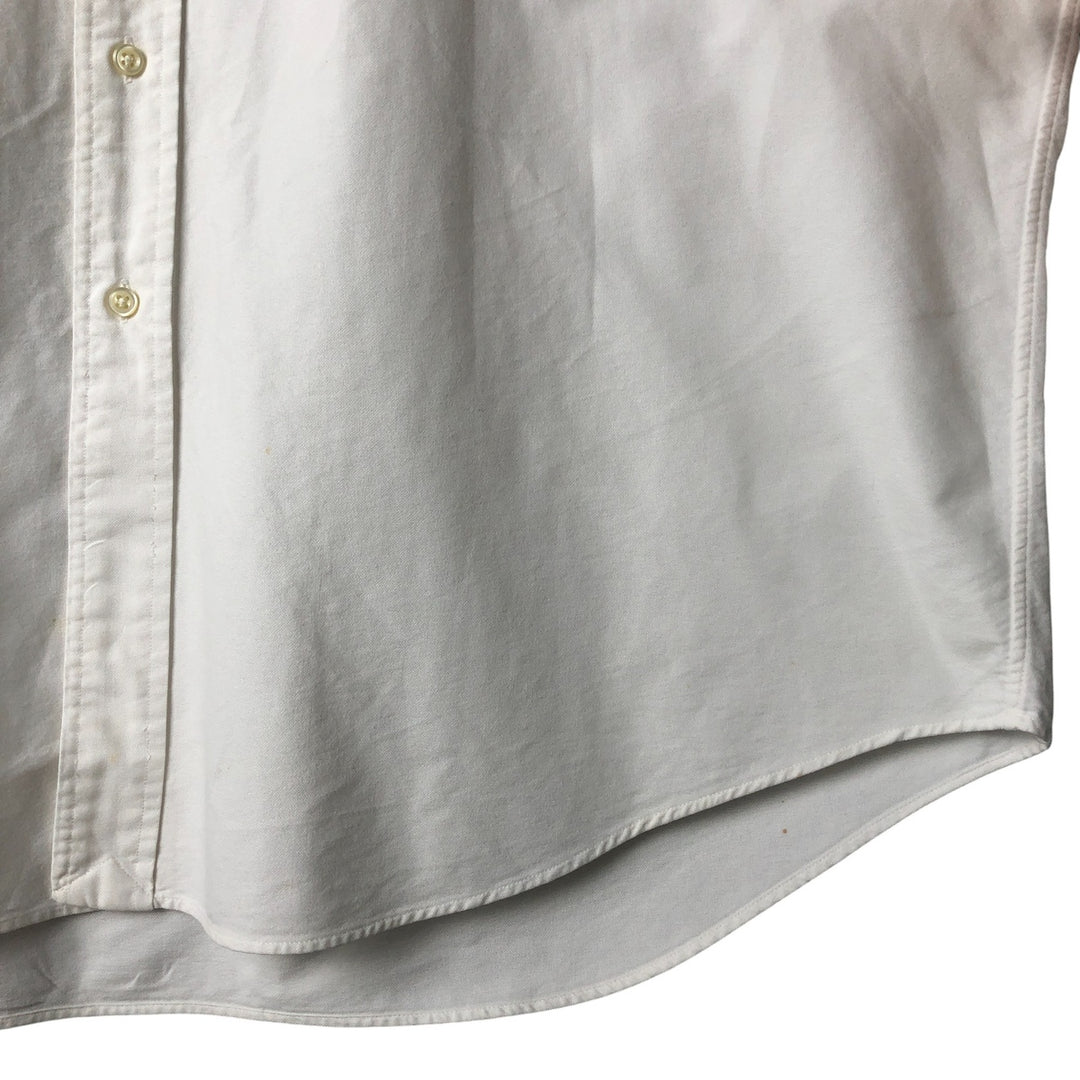 Ralph Lauren BLAKE long sleeve button down shirt, men's XL size cotton white type Vintage Second Hand