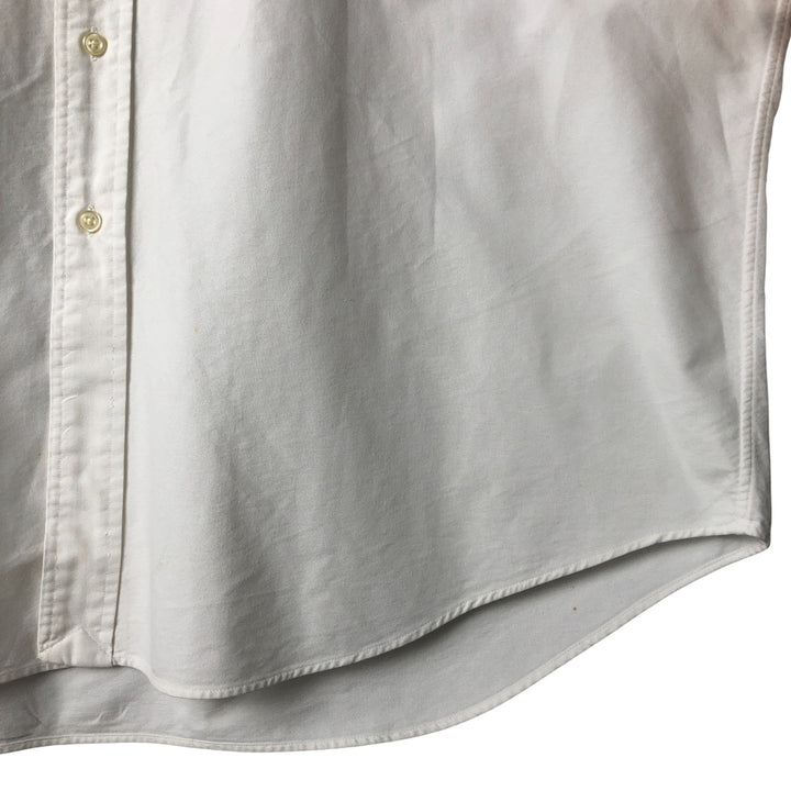 Ralph Lauren BLAKE long sleeve button down shirt, men's XL size cotton white type Vintage Second Hand